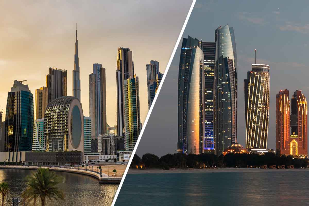 real estate sectors in Dubai and Abu Dhabi