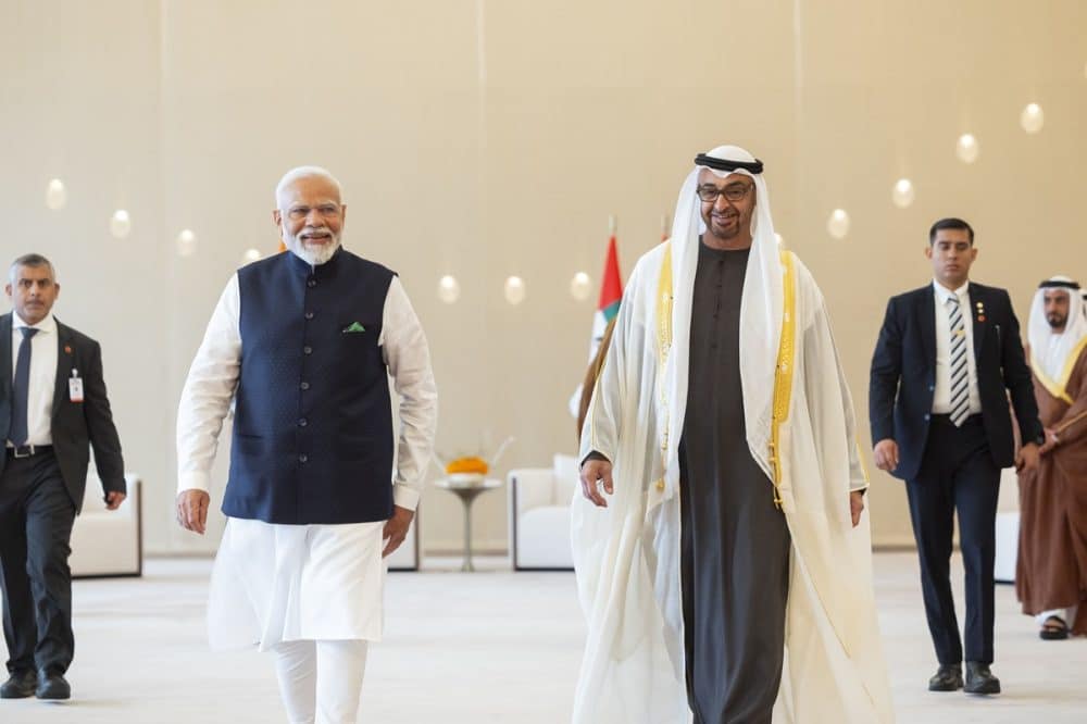 Uae India President Sheikh Mohamed And Prime Minister Modi Meet To Discuss Economic And 0335