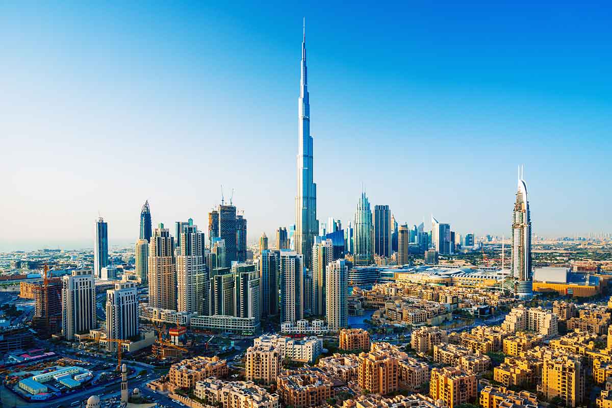 Dubai downtown skyscrapers