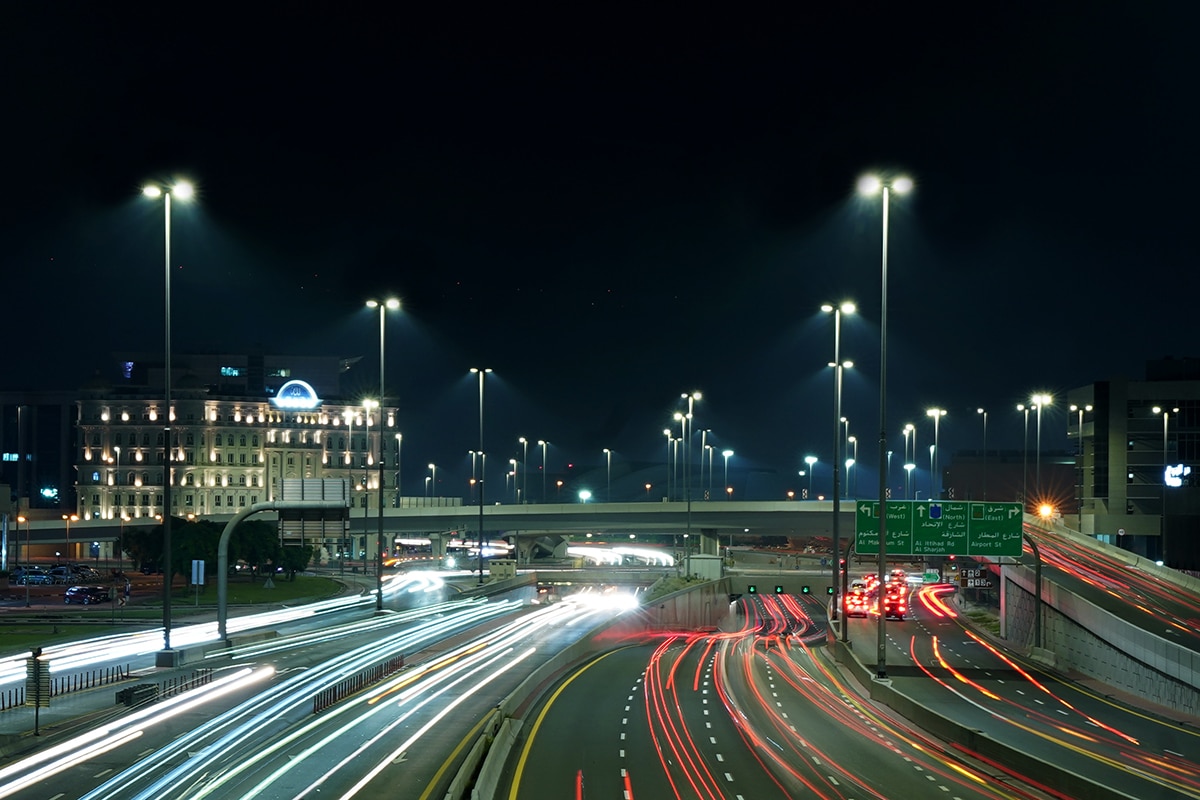 Dubai upgrades major street to energy-efficient LED lights - Arabian ...