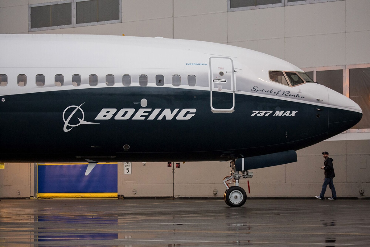 Boeing 737 Max jetliner