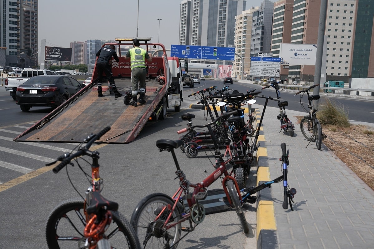 Dubai bikes and scooters