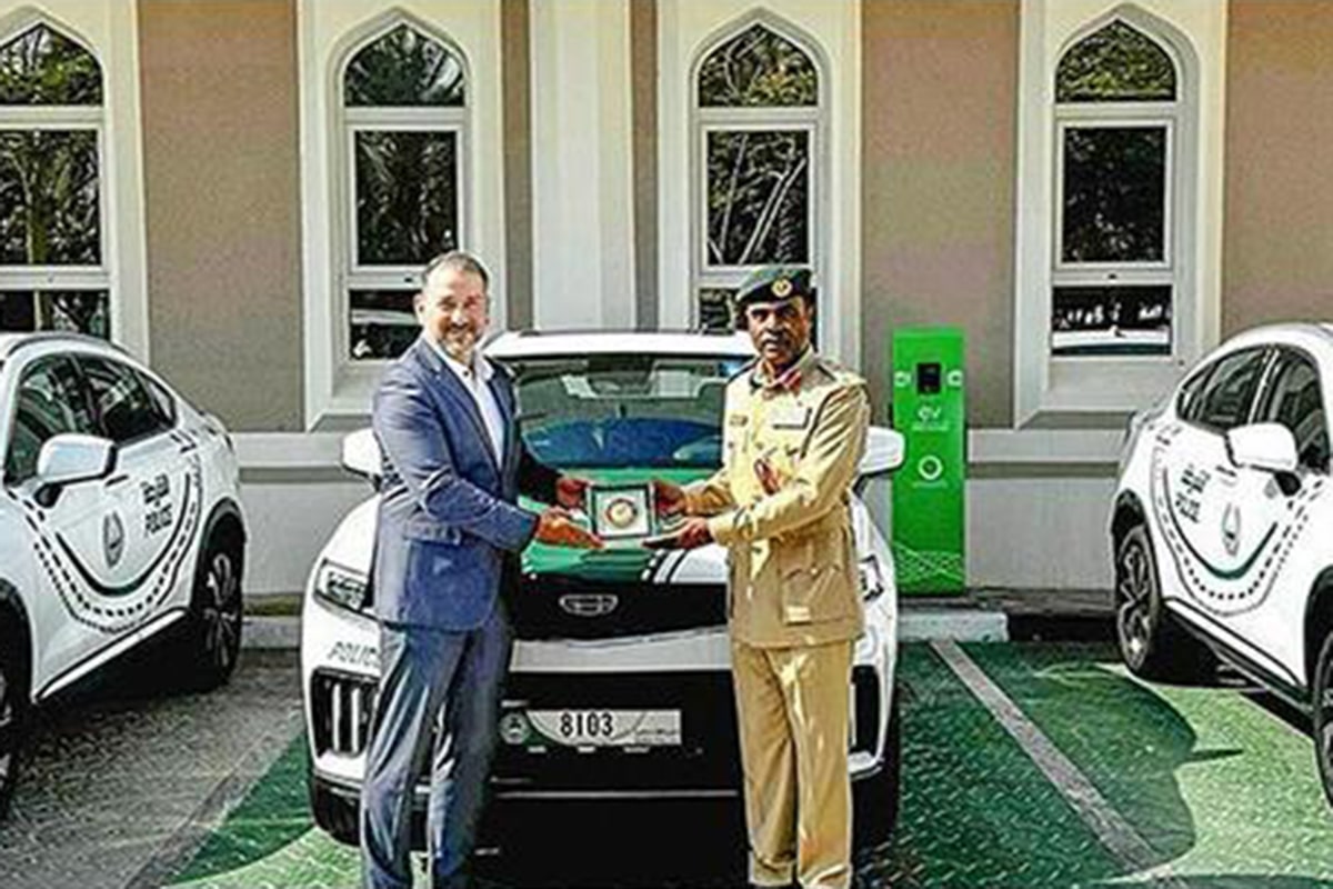 Dubai Police Geely Tugella SUV