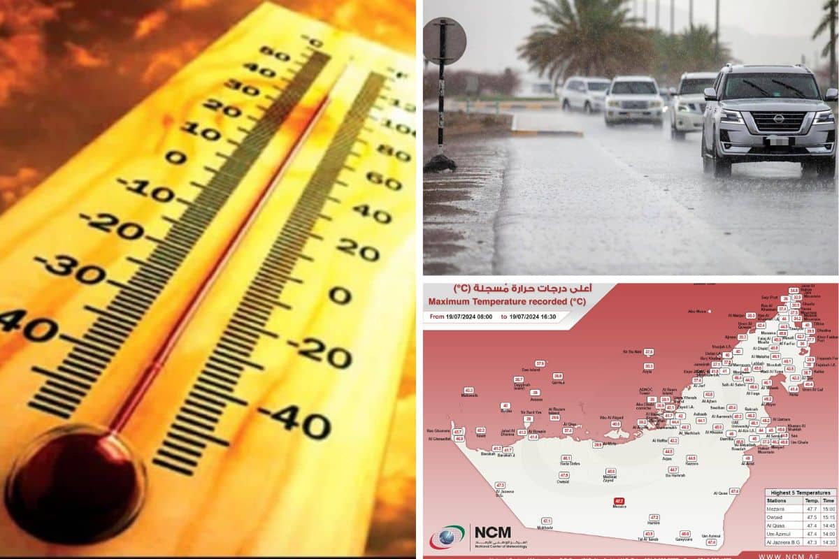 uae weather rain weekend