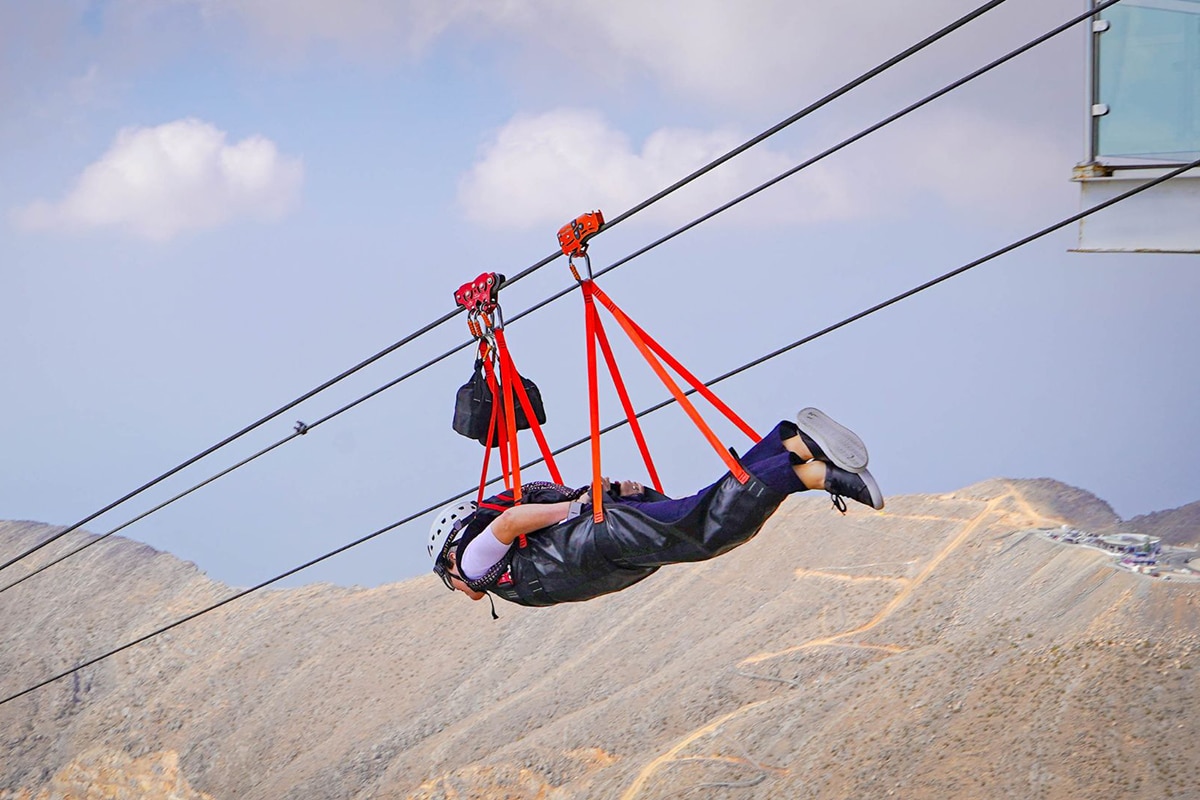 Ras Al Khaimah's Jais Flight zip line