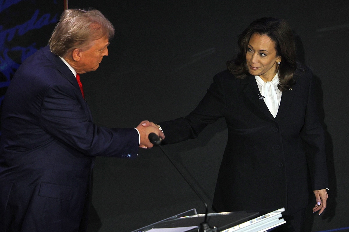 Harris and Trump face off in heated US presidential debate Key moments