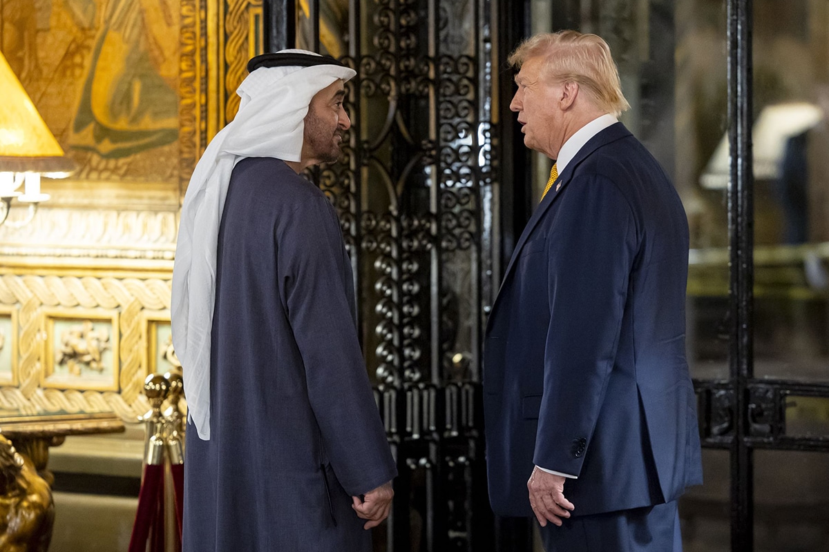 Sheikh Mohamed bin Zayed Al Nahyan and Donald Trump