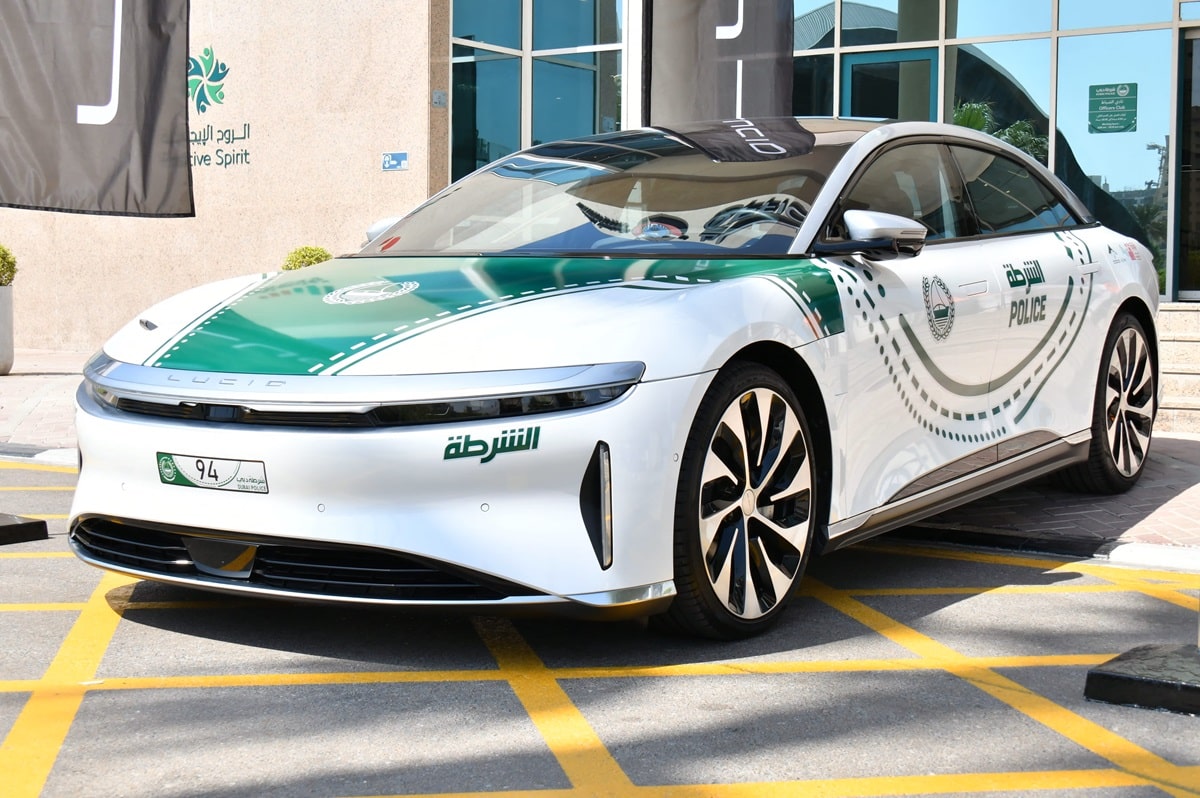 Lucid Air Grand Touring Dubai Police supercar