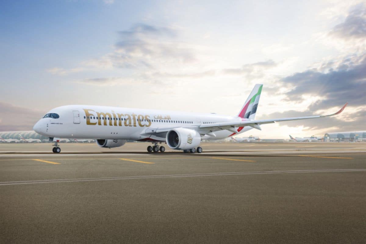 Emirates officially unveils its first A350 aircraft