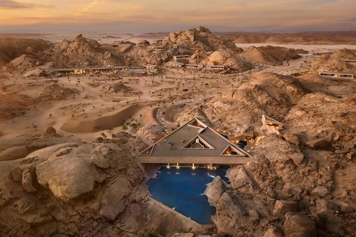 Desert Rock hotel in Saudi Arabia Red Sea Global