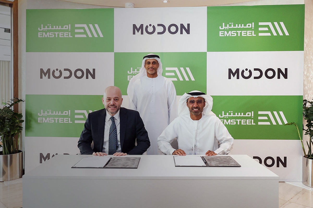 Modon Teams Up with EMSTEEL to Launch Green Steel in UAE