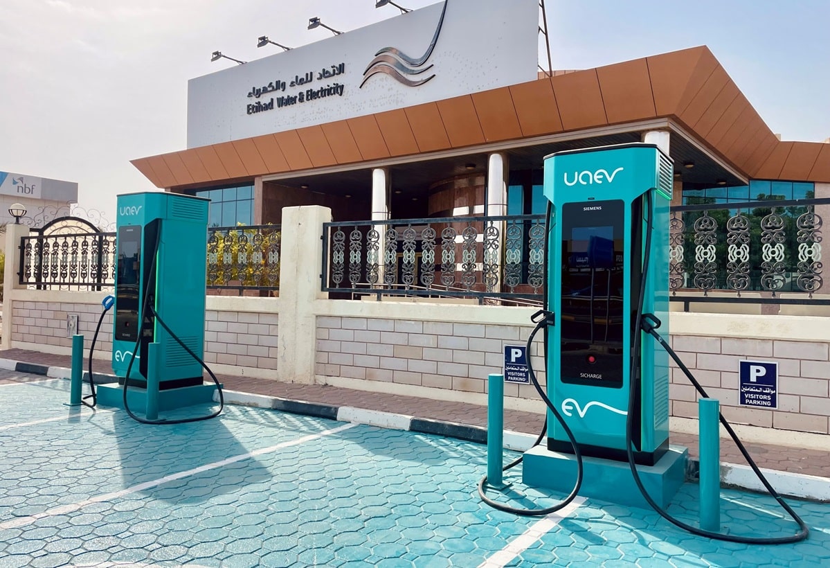 UAE EV charging electric vehicles