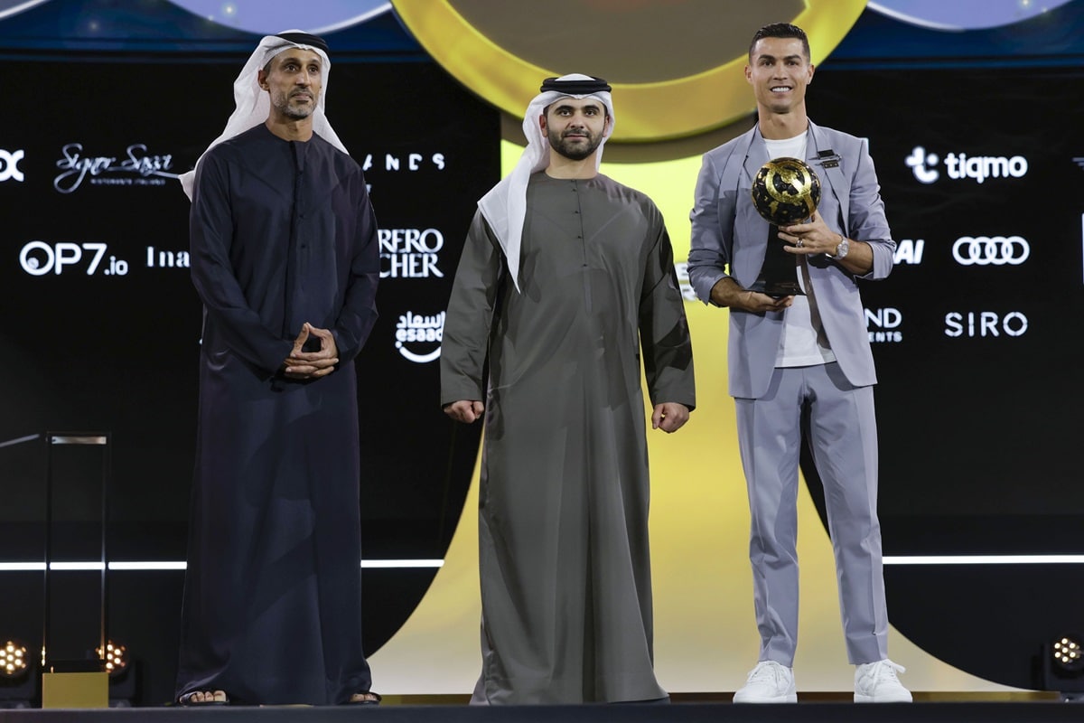 Globe Soccer Dubai Awards cristiano ronaldo