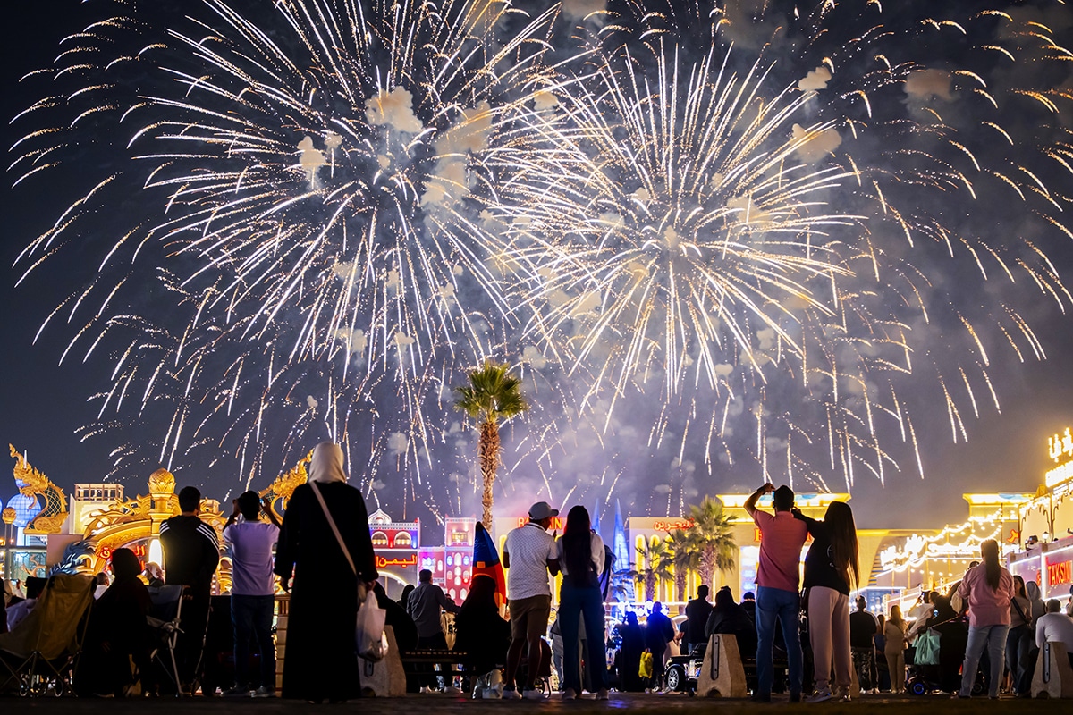 Fireworks at Global Village