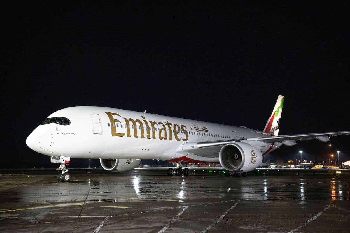 The Emirates A350 officially takes flight to its first destination, Edinburgh