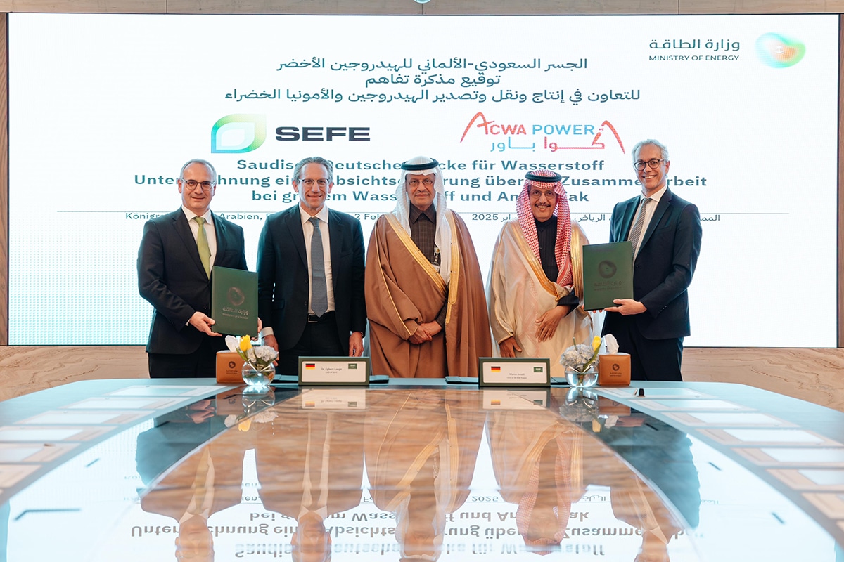 ACWA Power and SEFE Collaborate to Supply Green Hydrogen to Europe