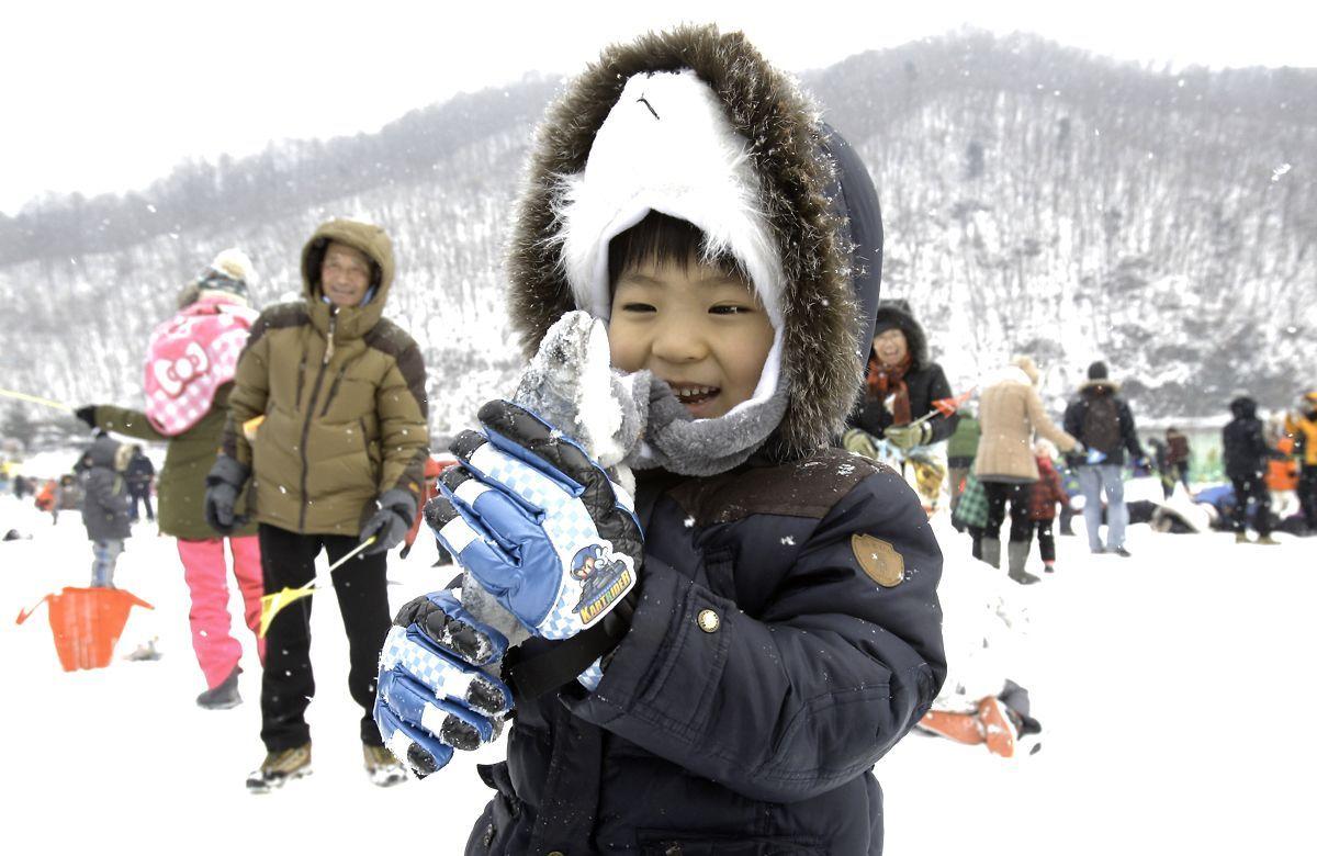 Снег в Корее Южной