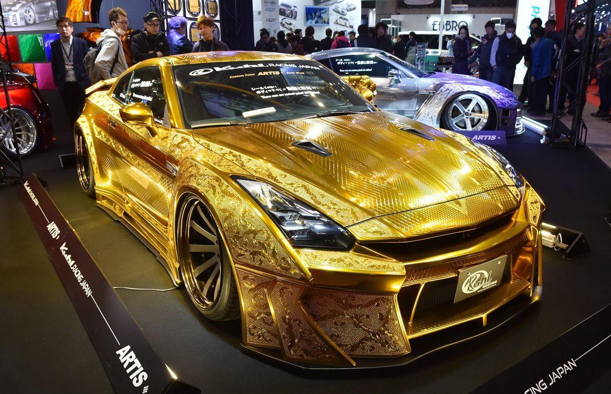 Photos: $1 million gold car unveiled in Automechanika Dubai ...