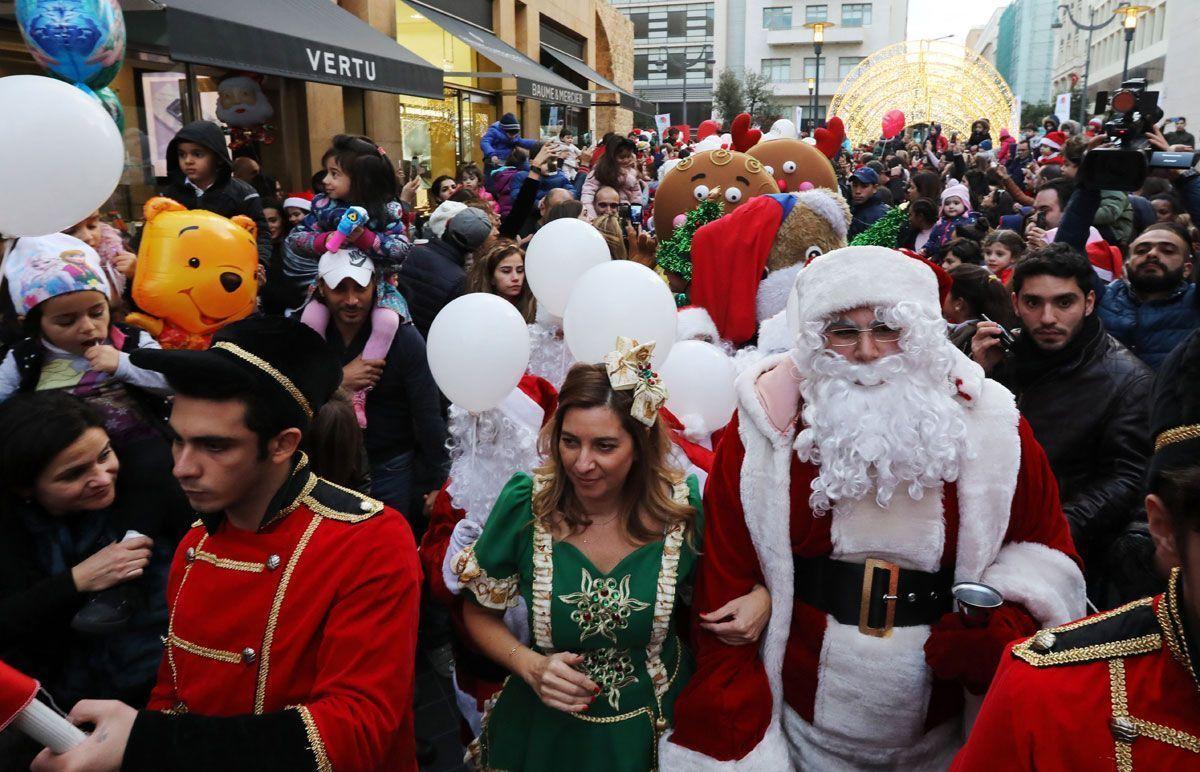 In pictures Christmas celebration kicks off in Lebanon Arabianbusiness