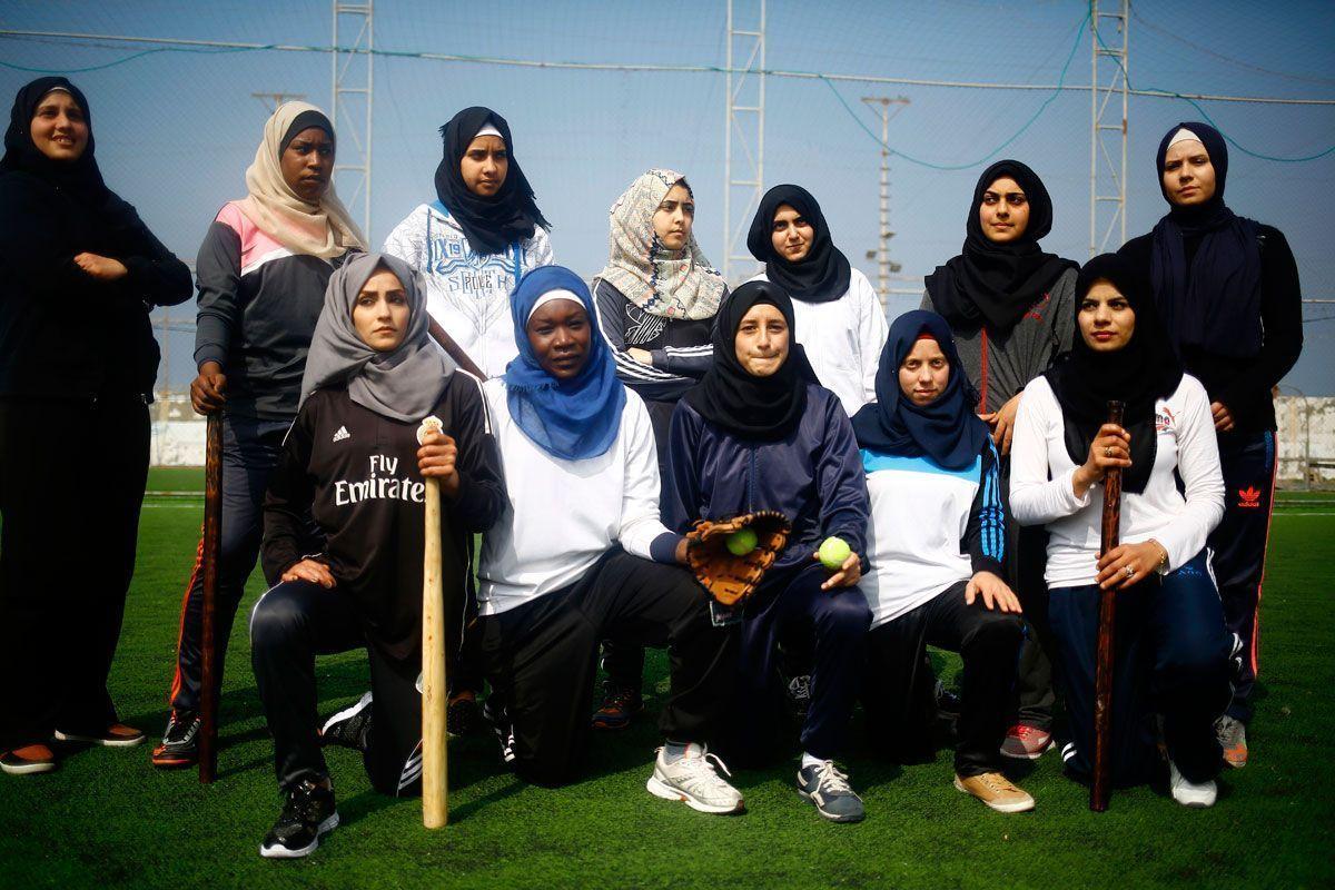 In pictures: Women's softball team in Gaza - Arabianbusiness