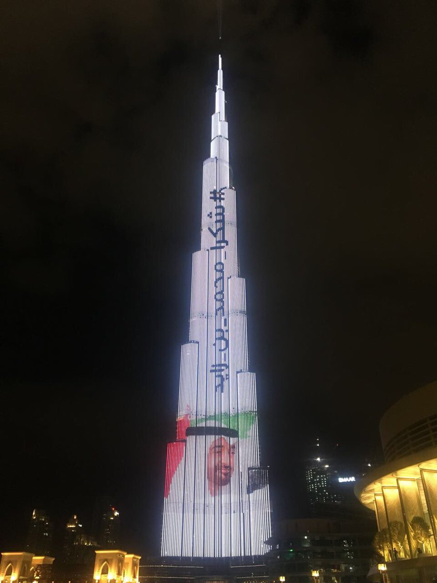 Dubai S Burj Khalifa Lights Up In Tribute To Abu Dhabi Crown Prince Arabianbusiness