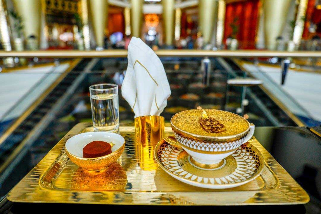 24 Carat Gold Cappuccino Served At Burj Al Arab Arabianbusiness