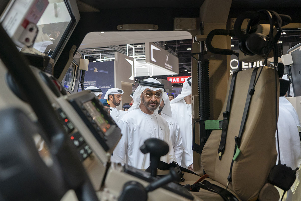 In pictures Crown Prince of Abu Dhabi continues tours of IDEX